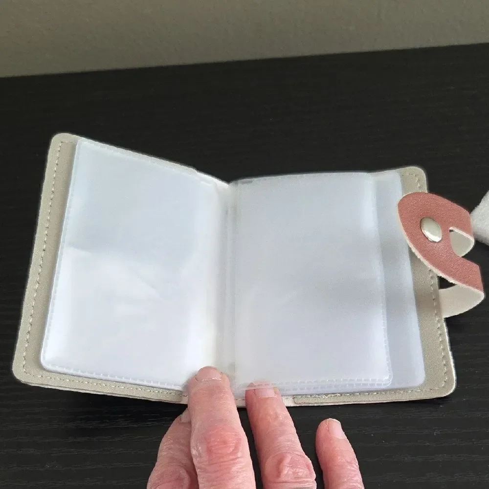 Cat-Themed Credit Card Case with Books Design